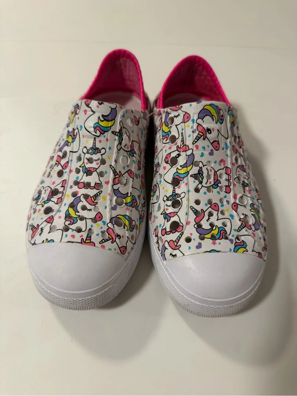 Skechers Foamies Guzman Steps Unicorn Girls Water Shoes Slip On - SZ 13
